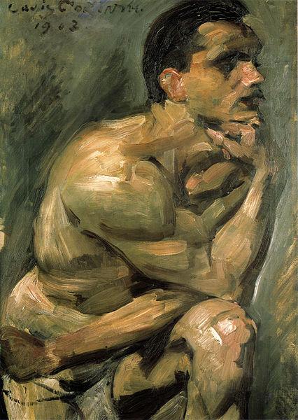 Lovis Corinth Mannlicher Halbakt oil painting image